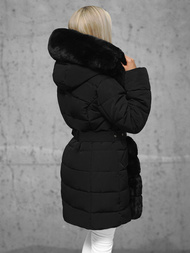 Γυναικείο μπουφάν μαύρο OZONEE JS/11Z8096