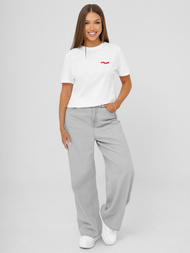 Γυναικείο μπλουζάκι λευκό OZONEE JS/R61658