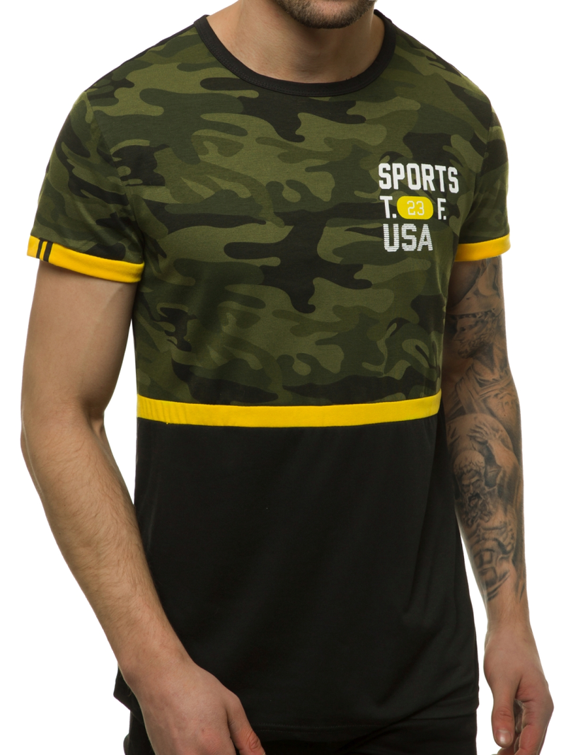 Ανδρικό μπλουζάκι πράσινο OZONEE JS/SS10982