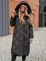 Γυναικείο μπουφάν μαύρο OZONEE JS/5M3173/392Z