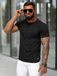 Ανδρικό μπλουζάκι μαύρο OZONEE O/QQ1390