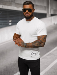 Ανδρικό μπλουζάκι λευκό OZONEE O/L1192