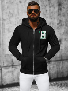 Ανδρικό Φούτερ με kουκούλα μαύρο OZONEE NB/MF2006