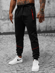 Ανδρικό παντελόνι φόρμας mαύρος OZONEE JS/8K175