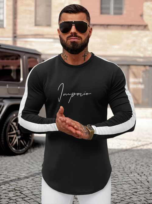 Ανδρικό Φούτερ μαύρο OZONEE O/D7197