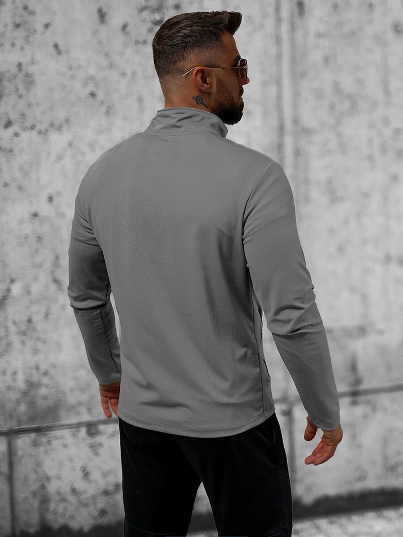 Ανδρικό χειμερινό μπουφάν Γκρί OZONEE JS/M10309