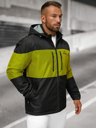 Ανδρικό μπουφάν μαύρο OZONEE JS/22M310/392Z