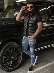 Ανδρικό αμάνικο μπουφάν μαύρο OZONEE JS/16M9298/392BZ