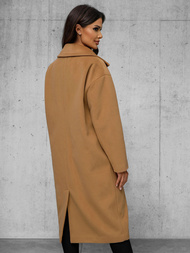 Γυναικείο παλτό kαμήλα OZONEE JS/11Z8161