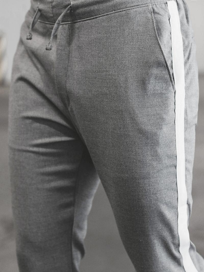 Ανδρικό παντελόνι chino σκούρο-γκρι OZONEE DJ/5529Z