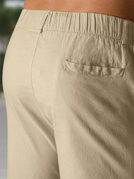 Ανδρικό σόρτς chino μπεζ OZONEE TMK/DC809/5Z