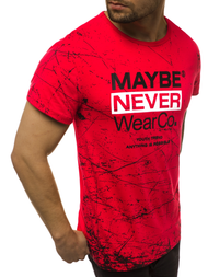 Ανδρικό μπλουζάκι Κόκκινο OZONEE JS/SS10915