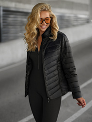 Γυναικείο μπουφάν μαύρο OZONEE JS/16M9230/392