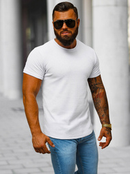 Ανδρικό μπλουζάκι λευκό OZONEE O/7766T