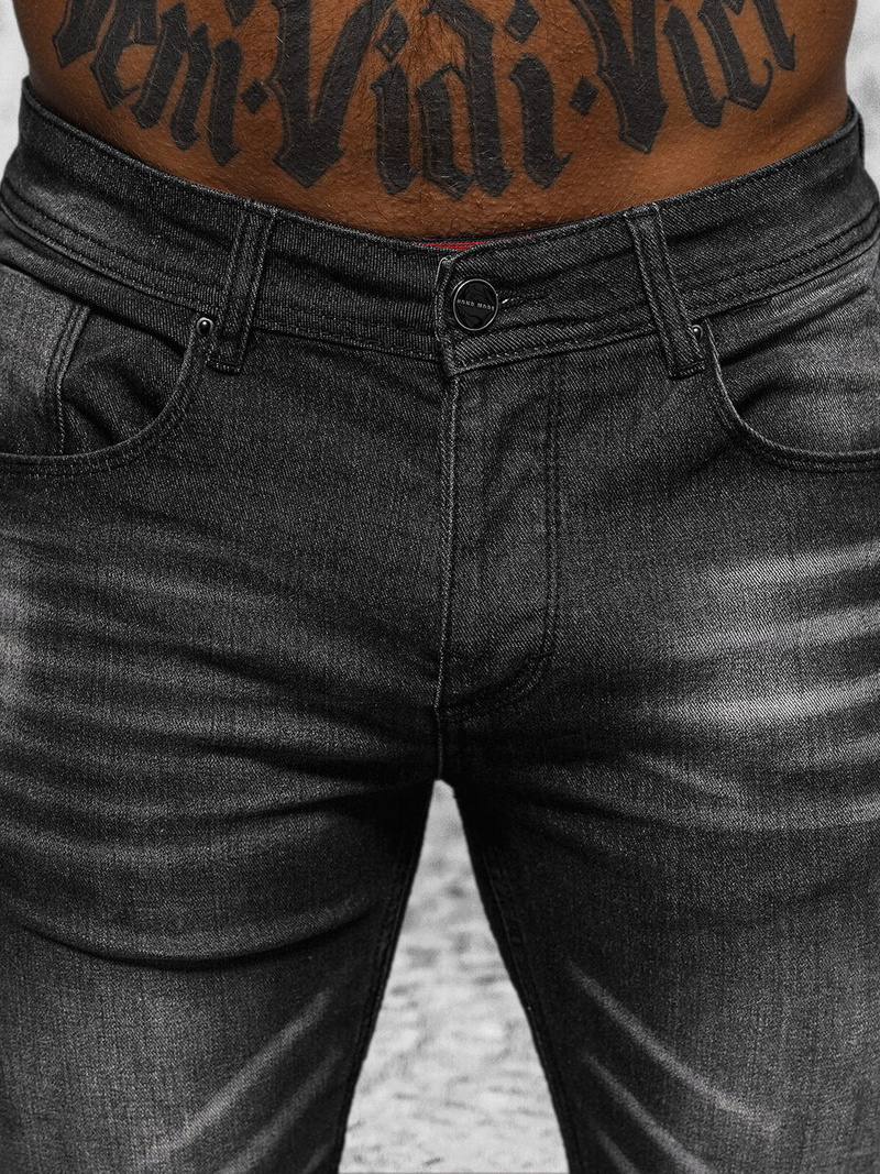 Ανδρικό τζιν παντελόνι mαύρος OZONEE NB/MP0199N