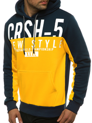 Ανδρικό Φούτερ με Κουκούλα κίτρινο OZONEE JS/KS2115