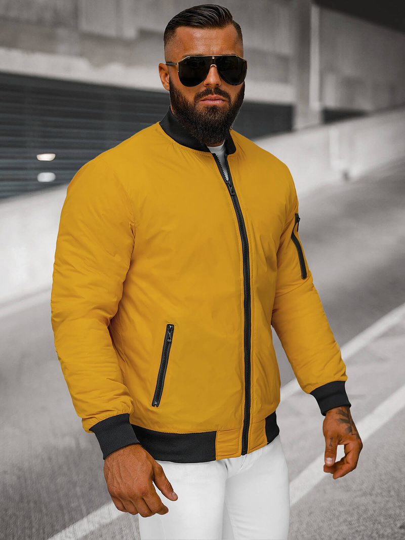 Ανδρικό μπουφάν kαμήλα OZONEE JS/AK95Z