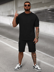 Ανδρικό σετ φόρμας μαύρο OZONEE JS/27C6535/3