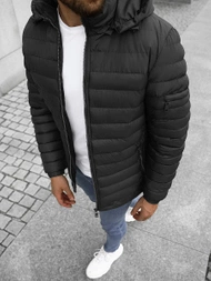 Ανδρικό μπουφάν μαύρο OZONEE JS/M792/392