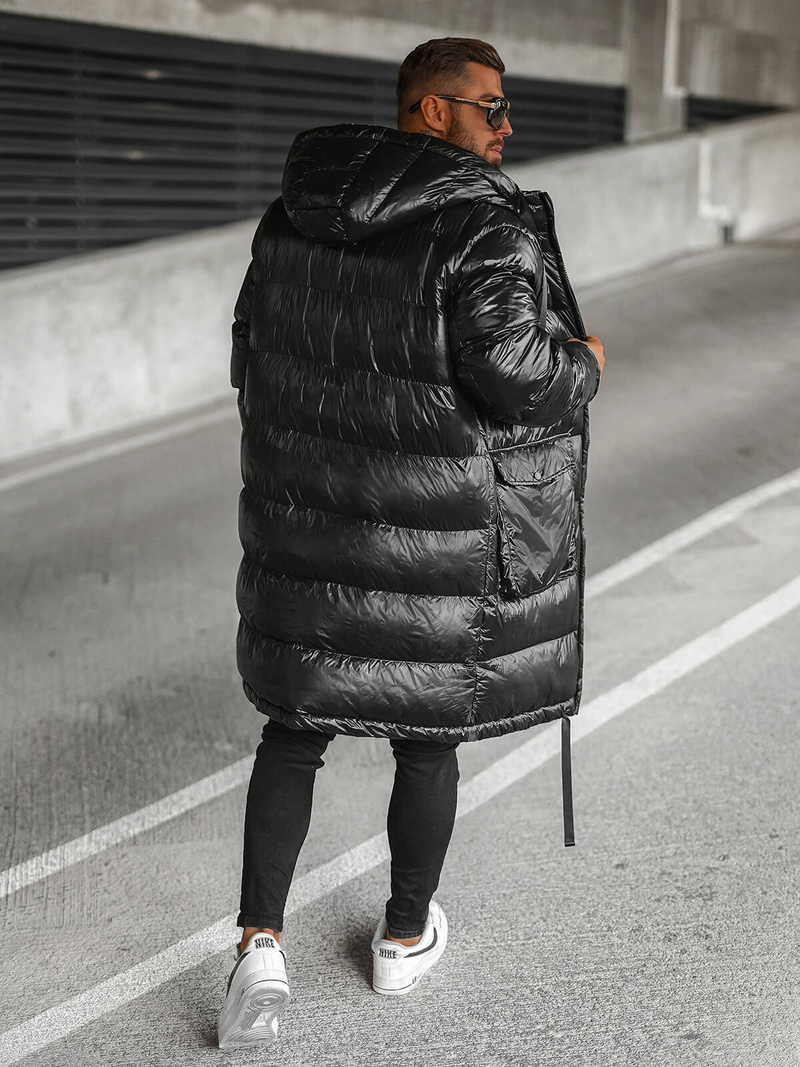 Ανδρικό χειμερινό μπουφάν μαύρη OZONEE O/M3205Z