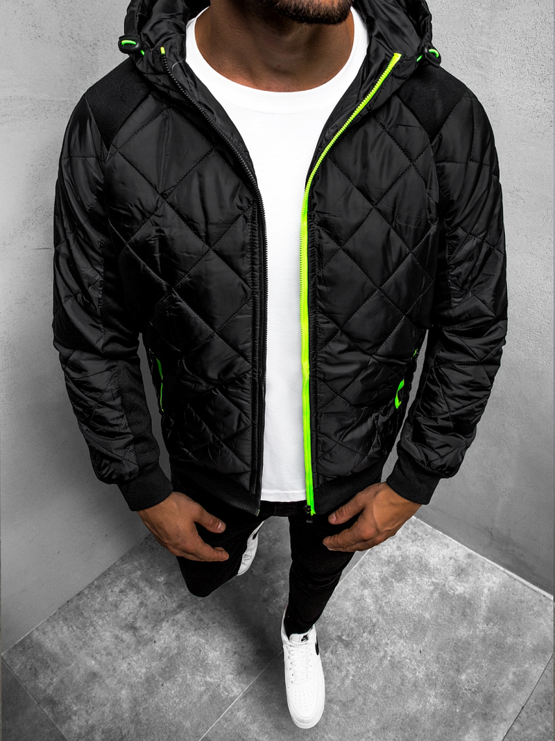 Ανδρικό μπουφάν μαύρο OZONEE JS/TY10Z