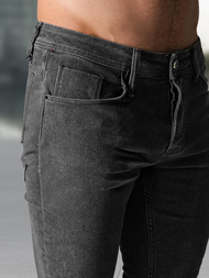 Ανδρικό τζιν παντελόνι γραφίτη OZONEE NB/MP0191G