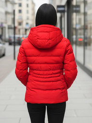 Γυναικείο χειμερινό μπουφάν το κόκκινο OZONEE JS/M769/270