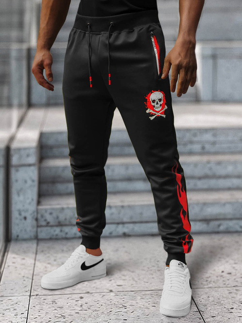 Ανδρικό παντελόνι φόρμας μαύρο OZONEE JS/K10237Z