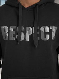 Ανδρικό Φούτερ με Κουκούλα μαύρο OZONEE JS/8B1759/3