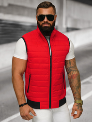 Ανδρικό αμάνικο μπουφάν kόκκινο OZONEE JS/MY77Z