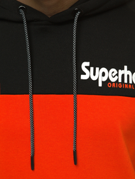 Ανδρικό Φούτερ με Κουκούλα μαύρο OZONEE JS/KS2121Z