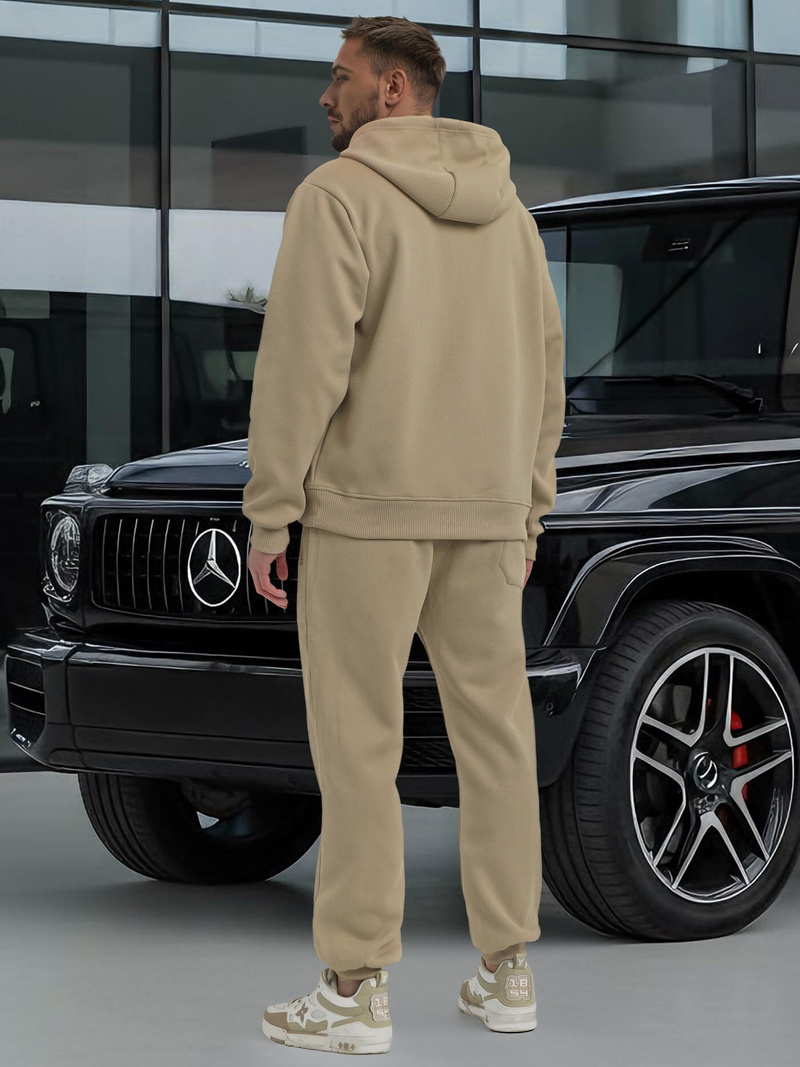 Ανδρικό σετ φόρμας mπεζ OZONEE O/3C582AB