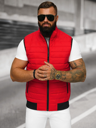 Ανδρικό αμάνικο μπουφάν kόκκινο OZONEE JS/MY77Z