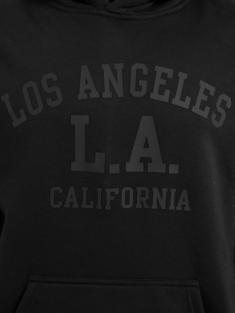 Ανδρικό Φούτερ με Κουκούλα μαύρο OZONEE JS/8B1972/3