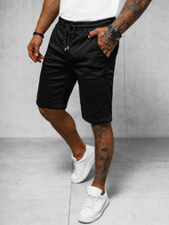 Ανδρικό σόρτς chino μαύρο OZONEE NB/MP0266N