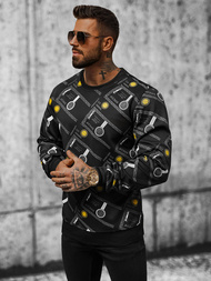 Ανδρικό Φούτερ μαύρο OZONEE JS/8B1110/3