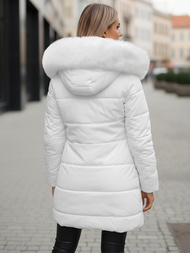 Γυναικείο μπουφάν λευκό OZONEE JS/16M9099/281Z
