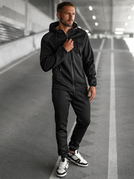 Ανδρικό σετ φόρμας μαύρο OZONEE JS/8C1967/3