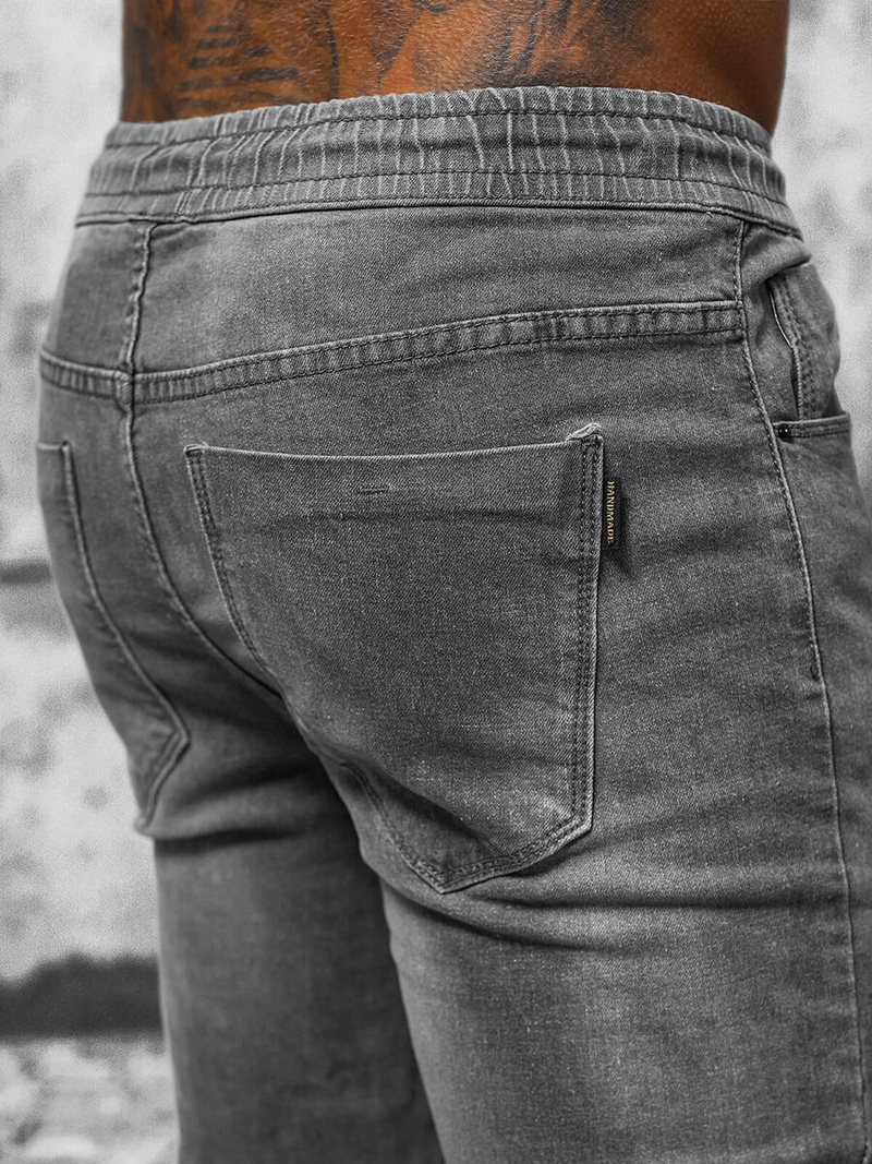 Ανδρικό παντελόνι jogger γραφίτη OZONEE NB/MP0275GC