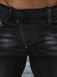 Ανδρικό τζιν παντελόνι mαύρος OZONEE NB/MP0025NZ