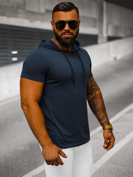 Ανδρικό μπλουζάκι ναυτικό μπλε OZONEE JS/8T89/25