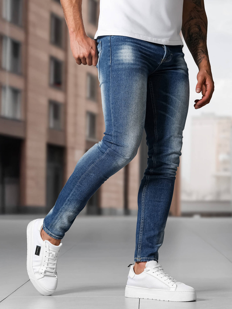 Ανδρικό τζιν παντελόνι μπλε OZONEE NB/MP0199BCZ