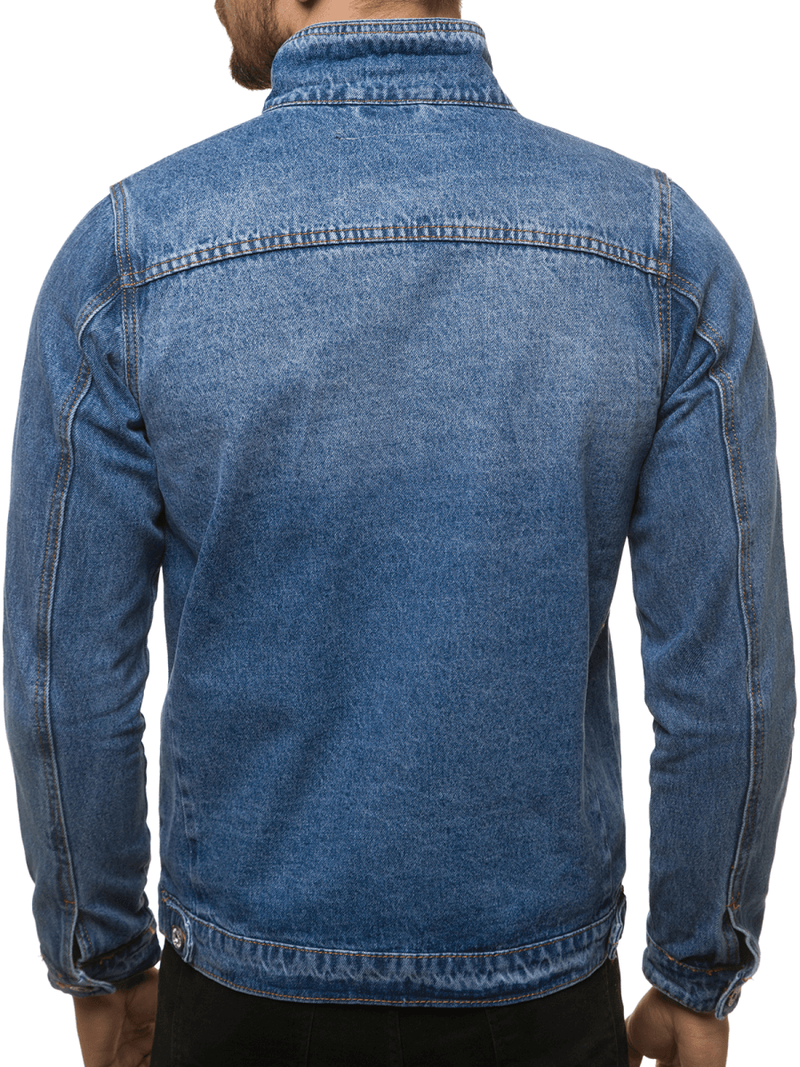 Ανδρικό τζιν μπουφάν μπλε OZONEE T/7518