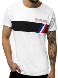 Ανδρικό μπλουζάκι λευκό OZONEE JS/KS1957