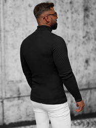 Ανδρικό πουλόβερ μαύρο OZONEE L/1596Z