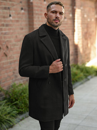 Ανδρικό παλτό μαύρο OZONEE JS/11Z8269