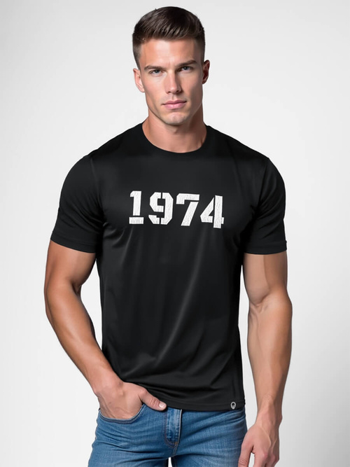 Ανδρικό μπλουζάκι μαύρο OZONEE NB/MT3130