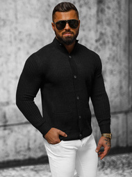 Ανδρικό πουλόβερ mαύρος OZONEE NB/MM6020/4