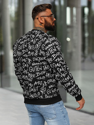 Ανδρικό Φούτερ Mαύρος OZONEE JS/8B1188/3