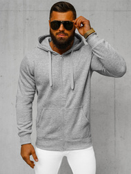 Ανδρικό Φούτερ με Κουκούλα γκρι OZONEE JS/2008Z